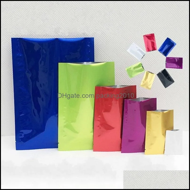 Gift Wrap Event Party Supplies Festive Home Garden Mticolor Plastic Bag Mylar Aluminum Foil Packing Bags Powder Tea Leaf Food Moisture Pro