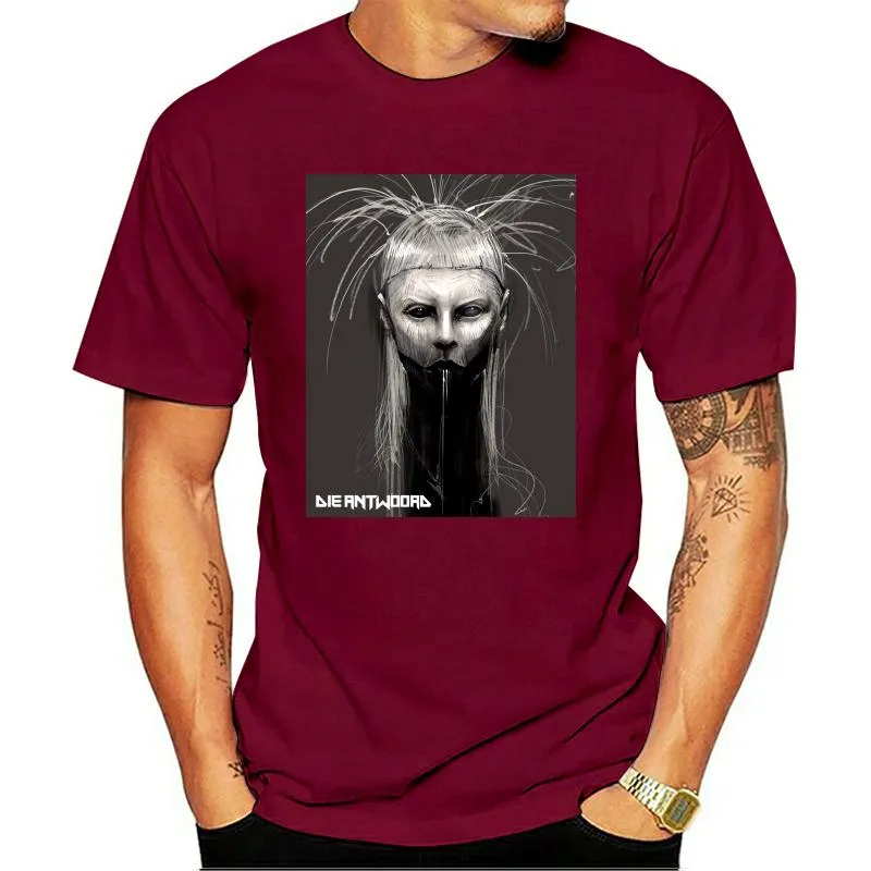 Erkek tişörtleri Die Antwoord Alien Ver. 3 T-Shirt Poster (Siyah) S-5XL