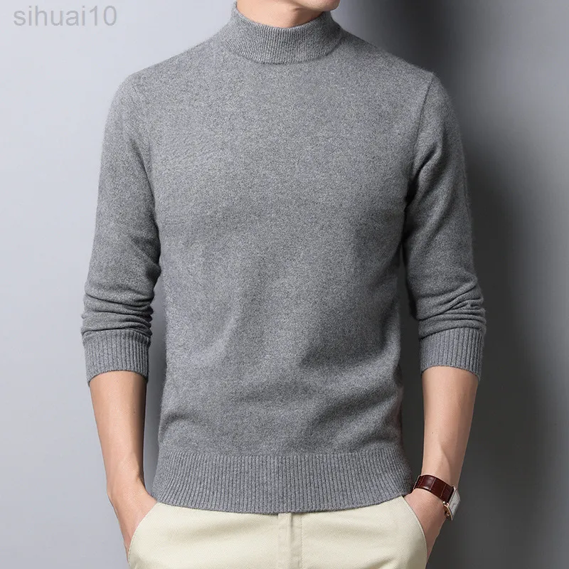 Half Sweater New Fashion Spring Eand Men Tempramate Theple Slim Classic S L220801
