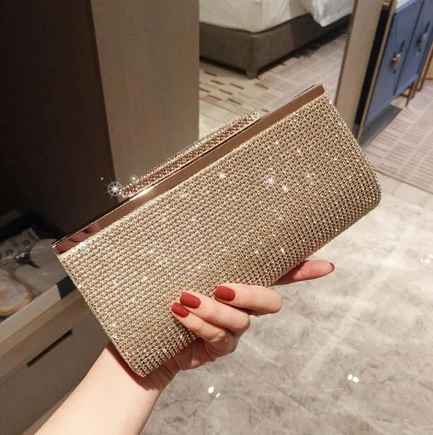 Diamonds Women France Designer Evening Wedding Banquet Party Clutch Bags Cross Body