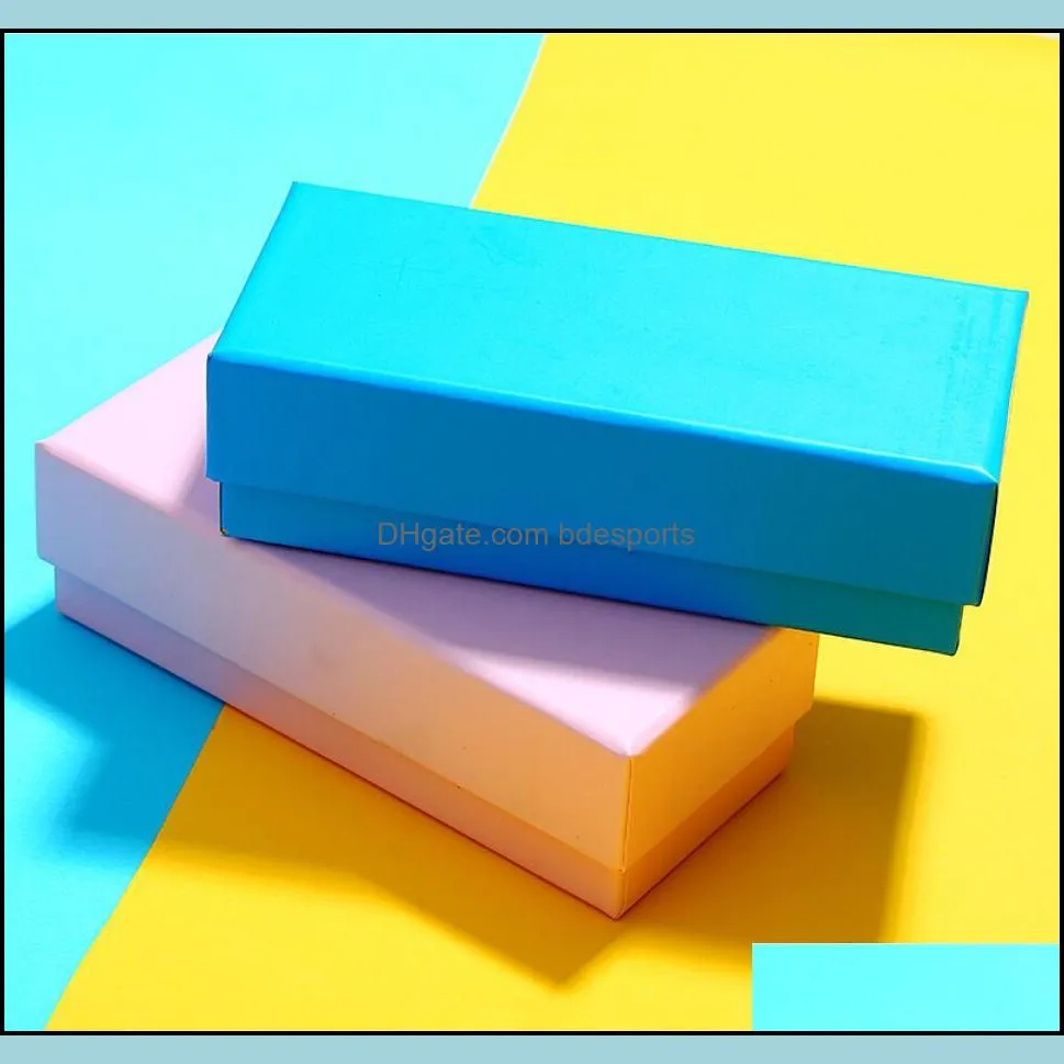 Pure color Pu storage box sky and earth cover sunglasses boxes material high-grade glasses case, special for logo printing Packing