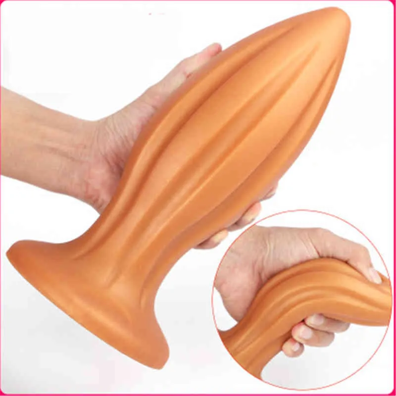 Nxy Anal Toys толщиной 10 см. Огромный силикон силиконовый силикон с большими закладками вагина Anus Expansion Massager Erotic Sex для мужчин Женщины Gay 220506