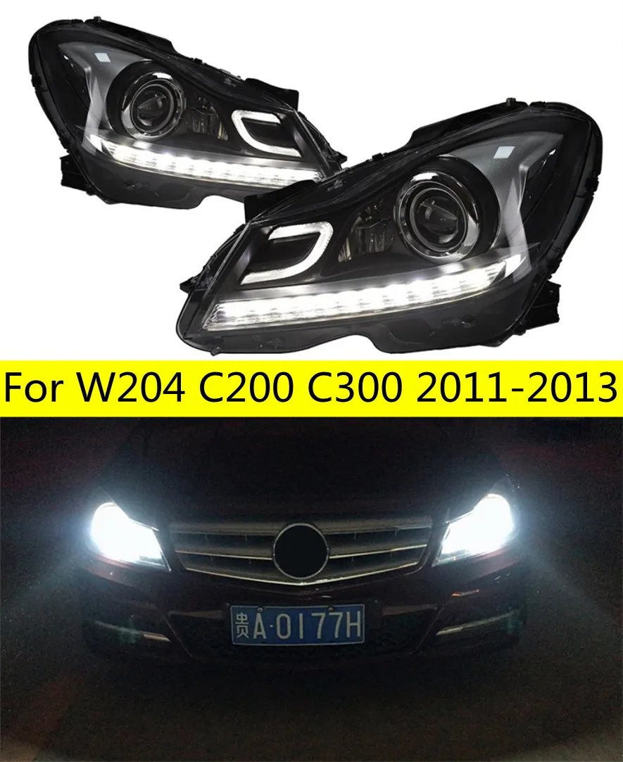 Modified LED Xenon Headlights For W204 C200 And C300 C Style Daytime Vw Daytime Running Lights And Auto Car Parts From Maxdo 594.48 DHgate.Com