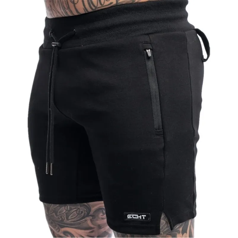 Style Zip Pocket Gyms Fitness Male Summer Leisure Outdoor Running Shorts Jogger Beach Training Waist Sport Pants 220715