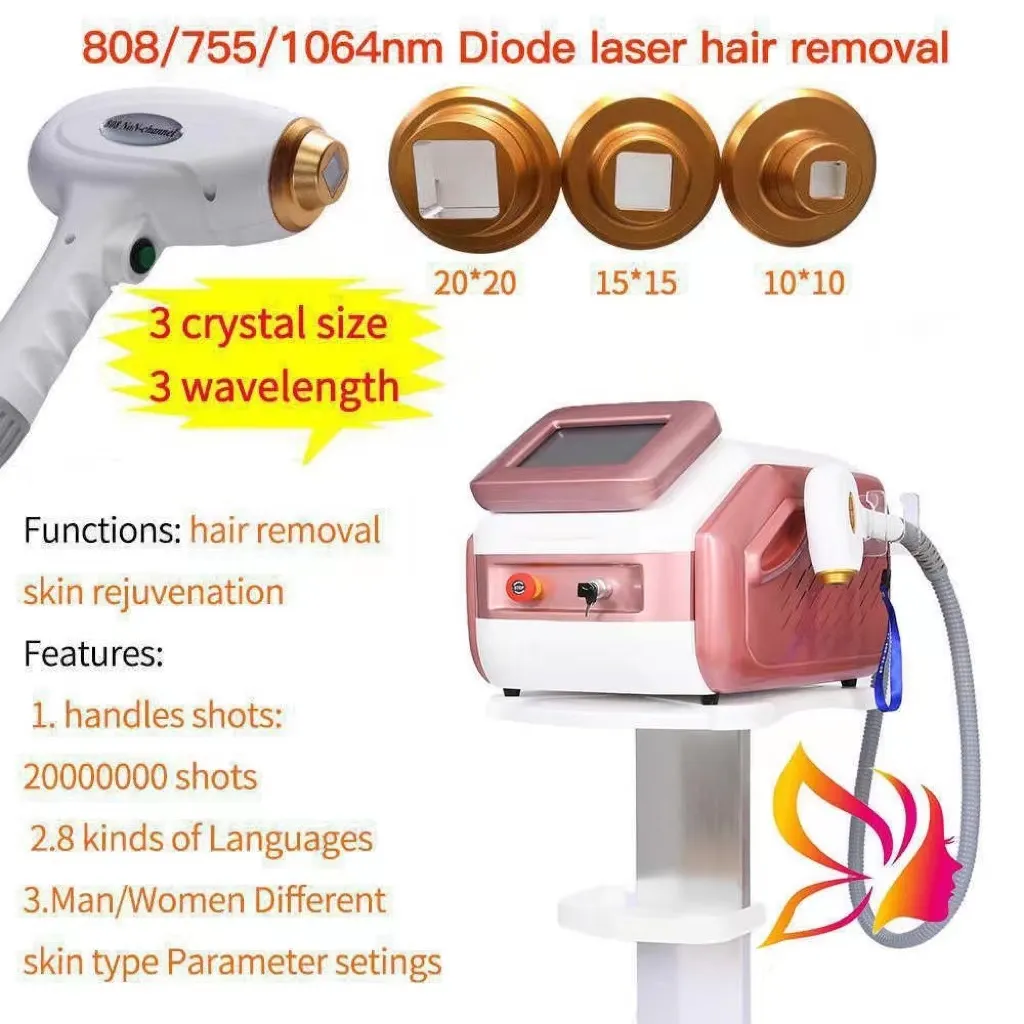 2022 professionnel 600W 755nm 808nm 1064nm diode laser machine d'épilation du corps blanchissant rajeunissement de la peau utilisation de salon de beauté