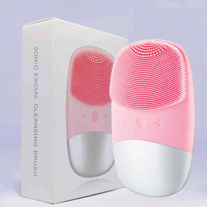 VIP LINK – brosse de nettoyage du visage, outils de soins de la peau, étanche, en Silicone, électrique, sonique, masseur de beauté, 220429