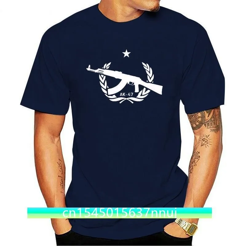 유명한 브랜드 남성 브랜드 Mens Tee Shirts AK 47 Kalashnikov Kalaschnikow 소비에트 군대 사용자 정의 T 셔츠 디자인 220702