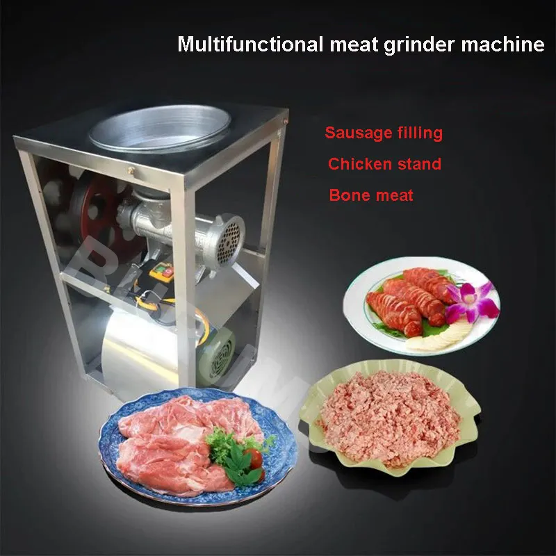 Broyeur d'os de poisson et de poulet en acier inoxydable, Machine à saucisses, électrique Commercial, grand hachoir à viande, 2022 v, 220