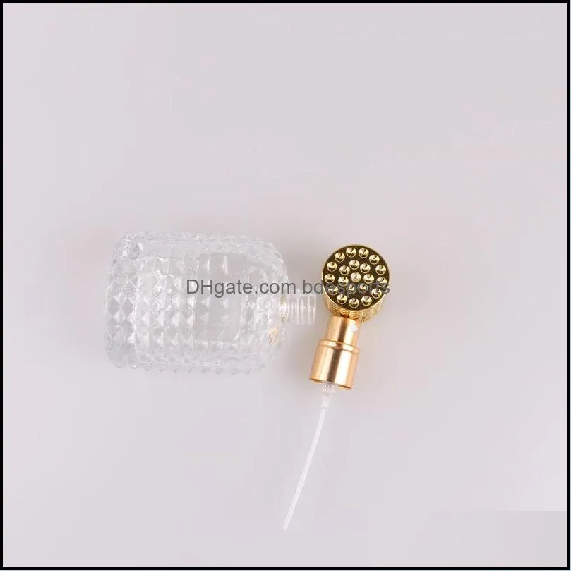 wholesale 30ml 50ml pineapple bottle dotted transparent glass perfume dispensing empty bottle spray bottle