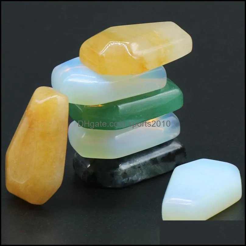 mini coffin statue natural stone quartz agate crystal healing reiki stones carved ornament home decorations diy necklace jewelry sports2010