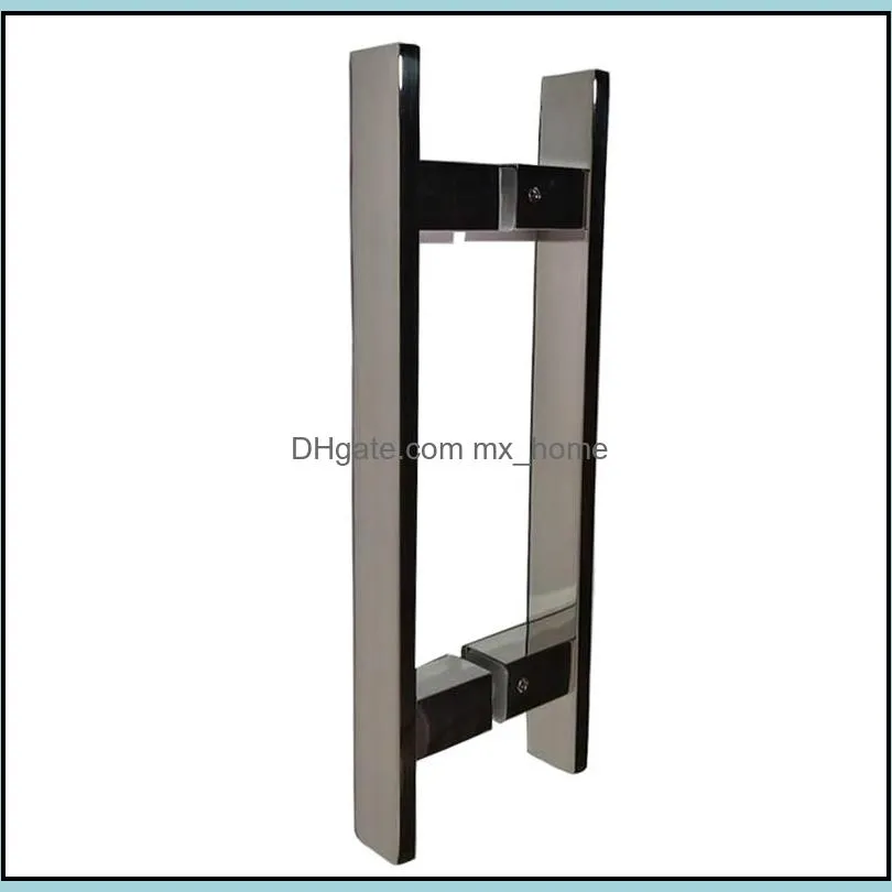 Glass door handle 30*10 square Angle 201 material is qualitative