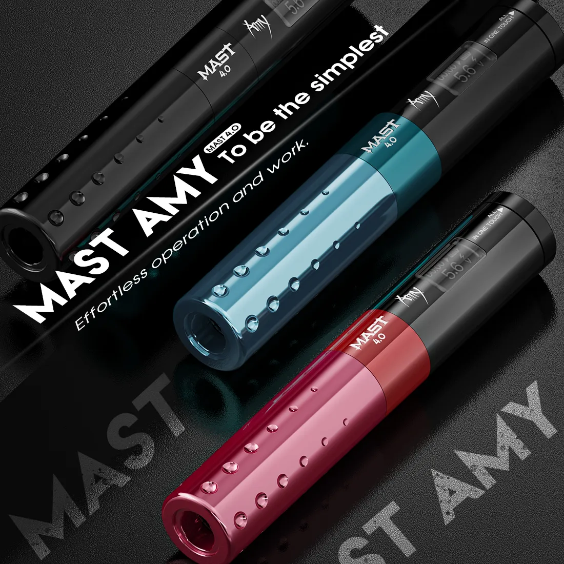 Mast Amy Wireless Tattoo Pen Slim Machine 4.0mm Stroke Gun for الحاجب الوشم SMP WQP-036