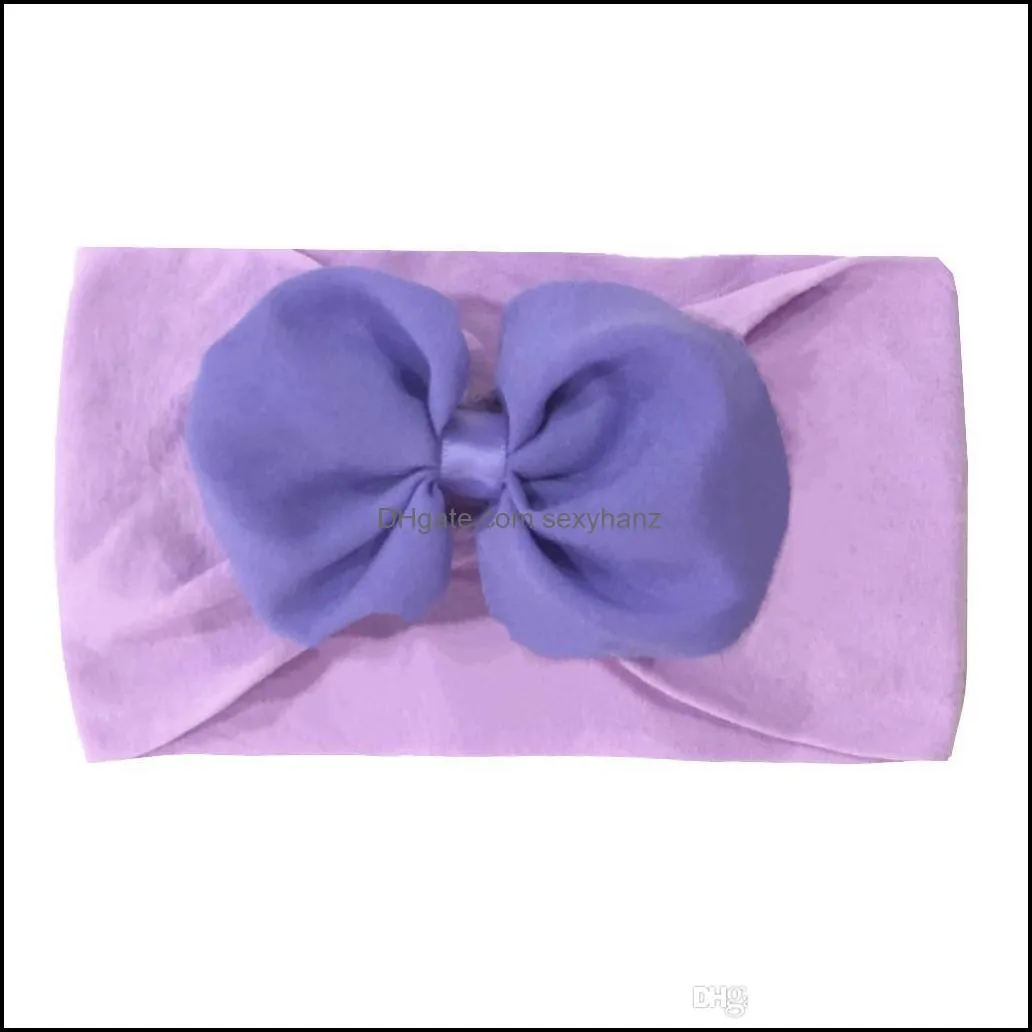 New fashion infant toddlers soft nylon hairdress creative Chiffon bow flower scarf hair band baby bow-tie headwear Cute Princess