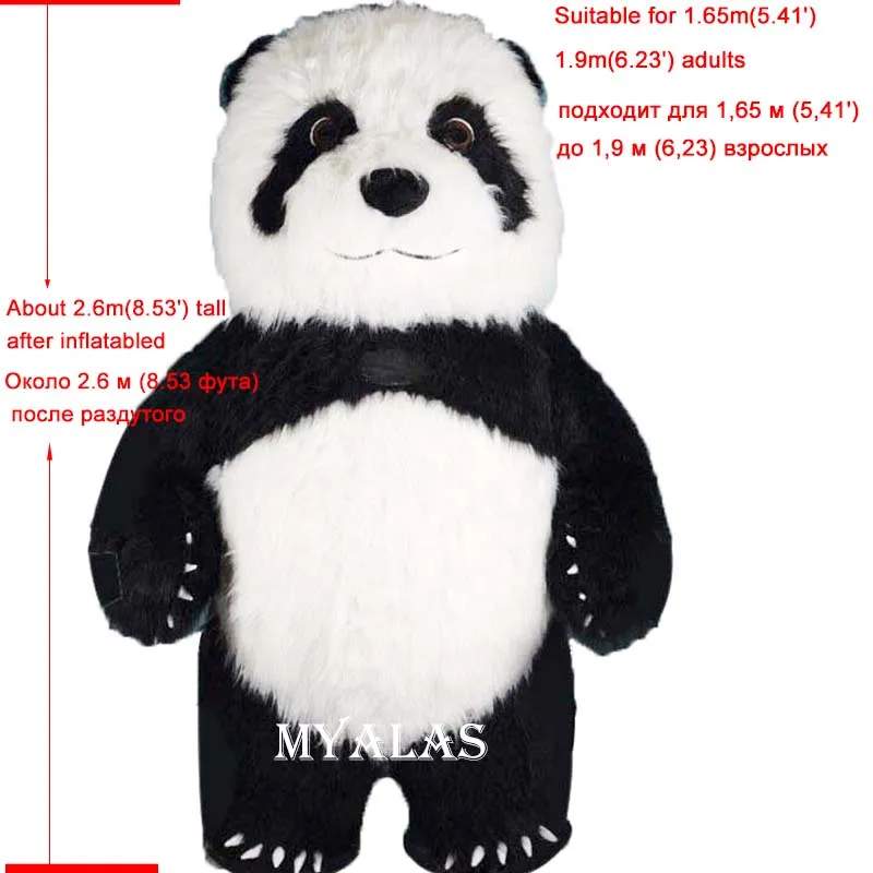 Maskotka Kostium Lalki Nadmuchiwane Niedźwiedź Polarny Panda Śmieszne Mascot Reklama Dostosuj dla Dorosłych Mascotte Kostiumy Adult Disfraz Mascota 2.6m 3