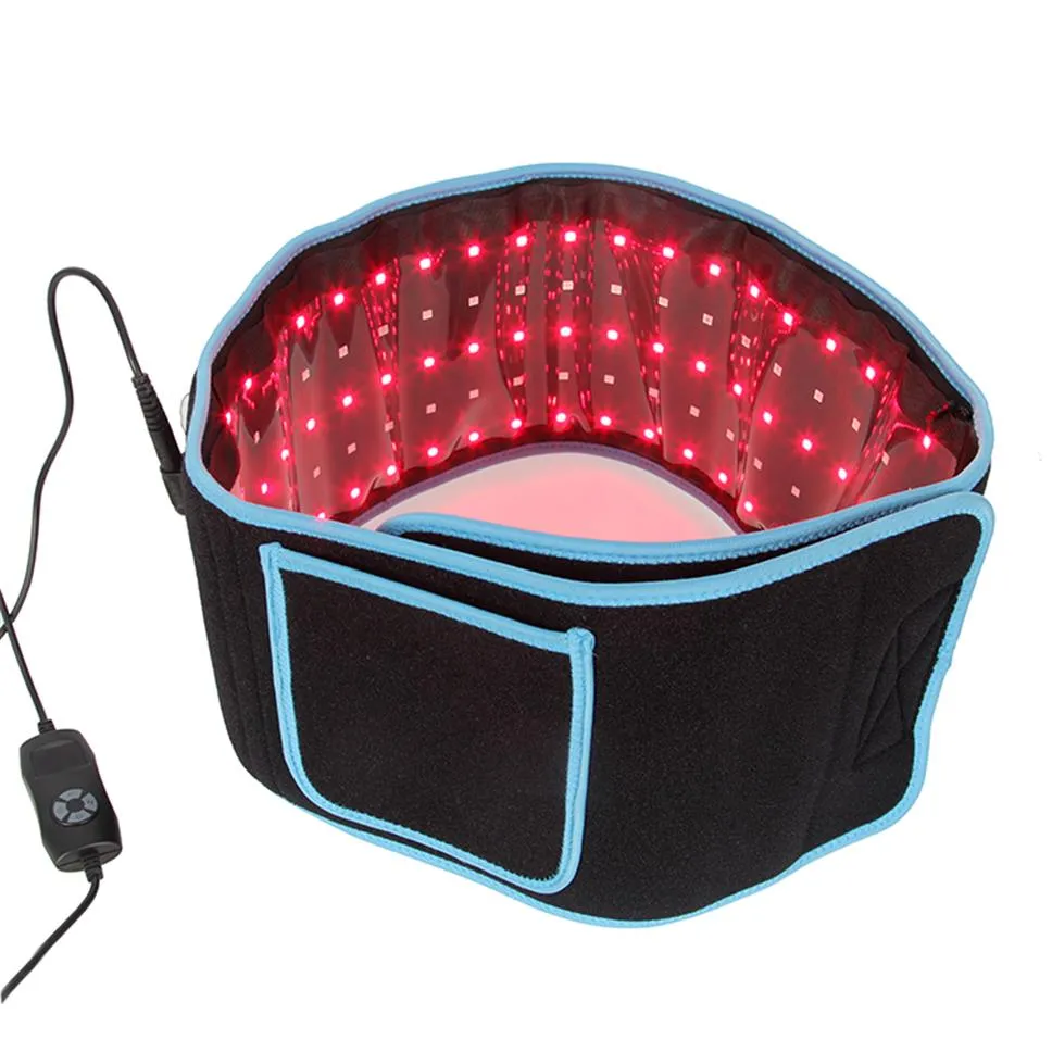 Bod Slimming Belt 660nm 850nm smärtlindring Fettförlust Infraröd röd LED -ljusterapienheter stora kuddar bärbara wraps bälten238n