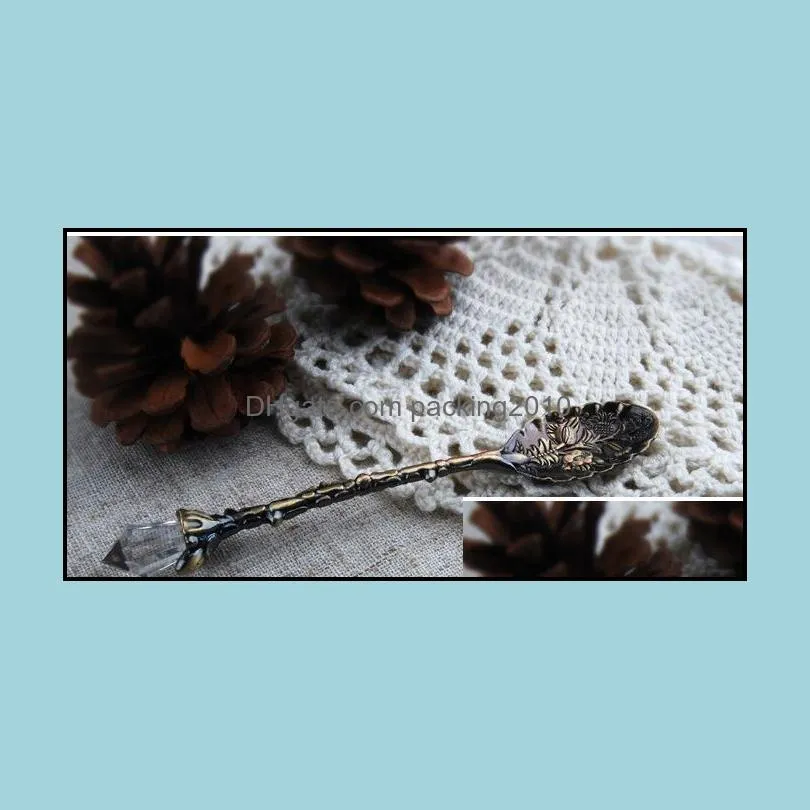 Coffee Tea Tools Vintage Style Metal Spoons for Dessert Ice cream Scoop