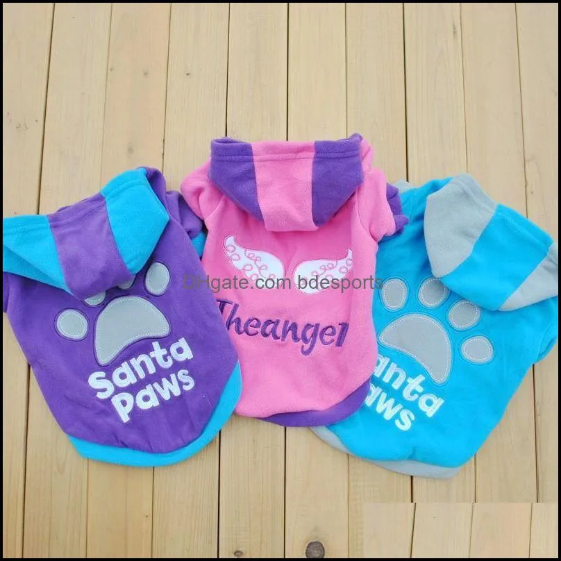 Small Pet Dog Cat Sweatshirt Apparel Coat Fleece Clothes Hoodie Sweater XS-L