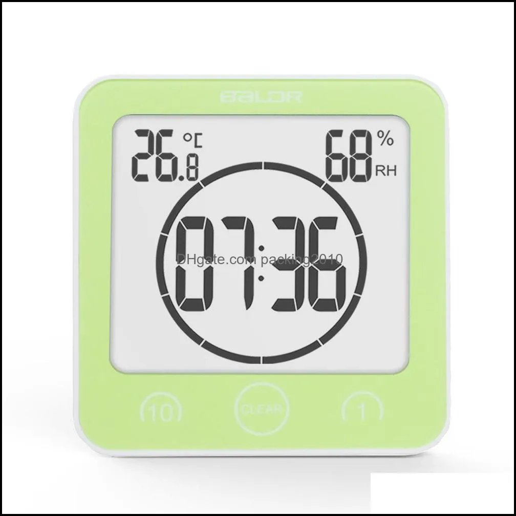 New Digital Waterproof Shower Wall Stand Clock Humidity Temperature Timer