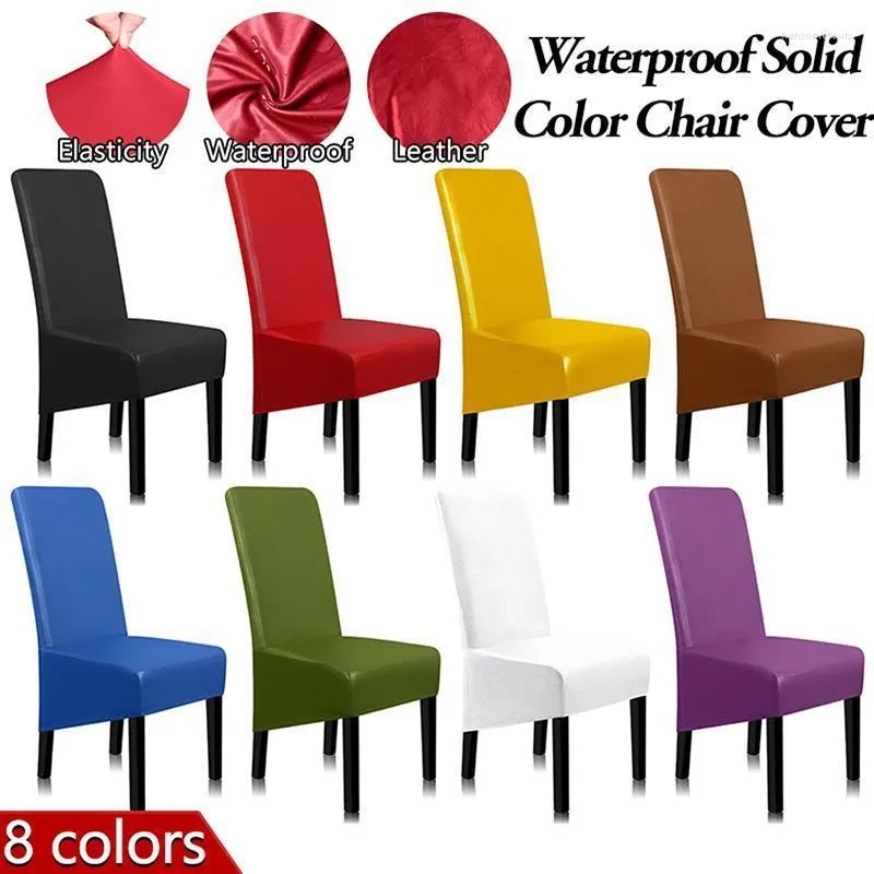 Chair Covers Waterproof Universal Size Cover Artificial Leather Seat Protector Case For El Living Room