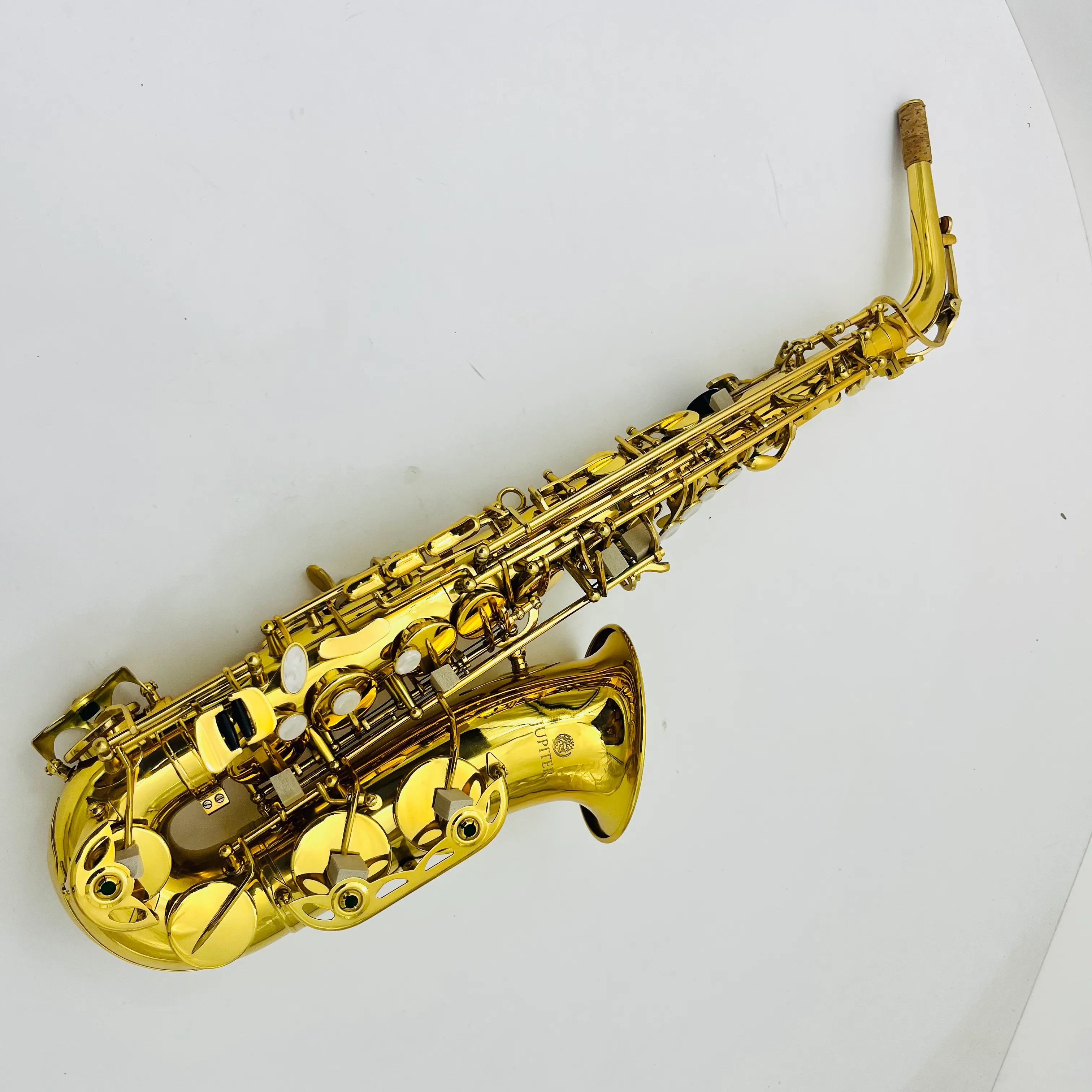 وصول جديد كوكب المشتري JAS-1100Q Alto Saxophone نحاس مطلي eB نغمة الحنكة الاحترافية مع ساكس ساكسور لسان حال