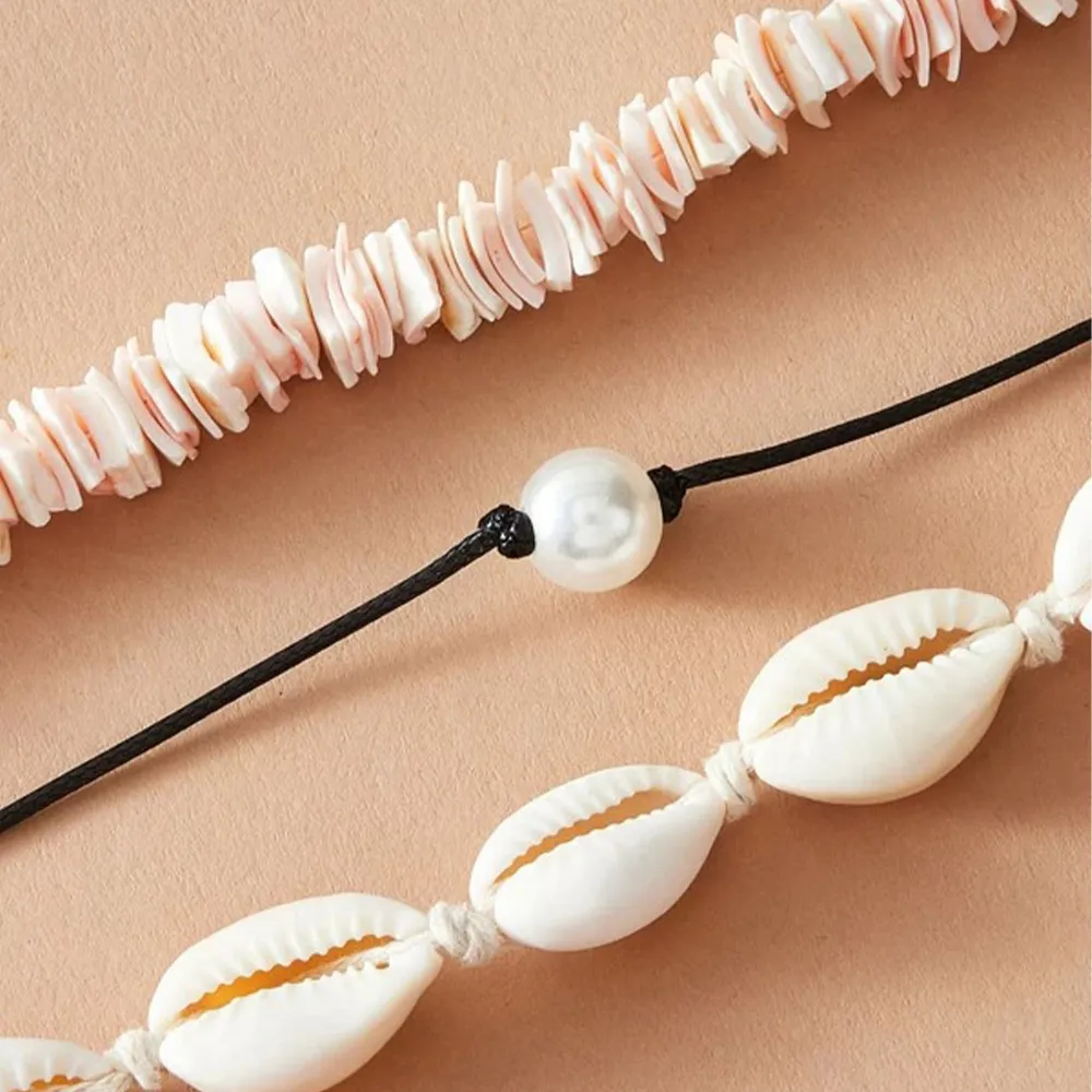 Shell Necklace Set For Women Pearl Choker Seashell Beach Boho Adjustable  Jewelry From 5,29 € | DHgate