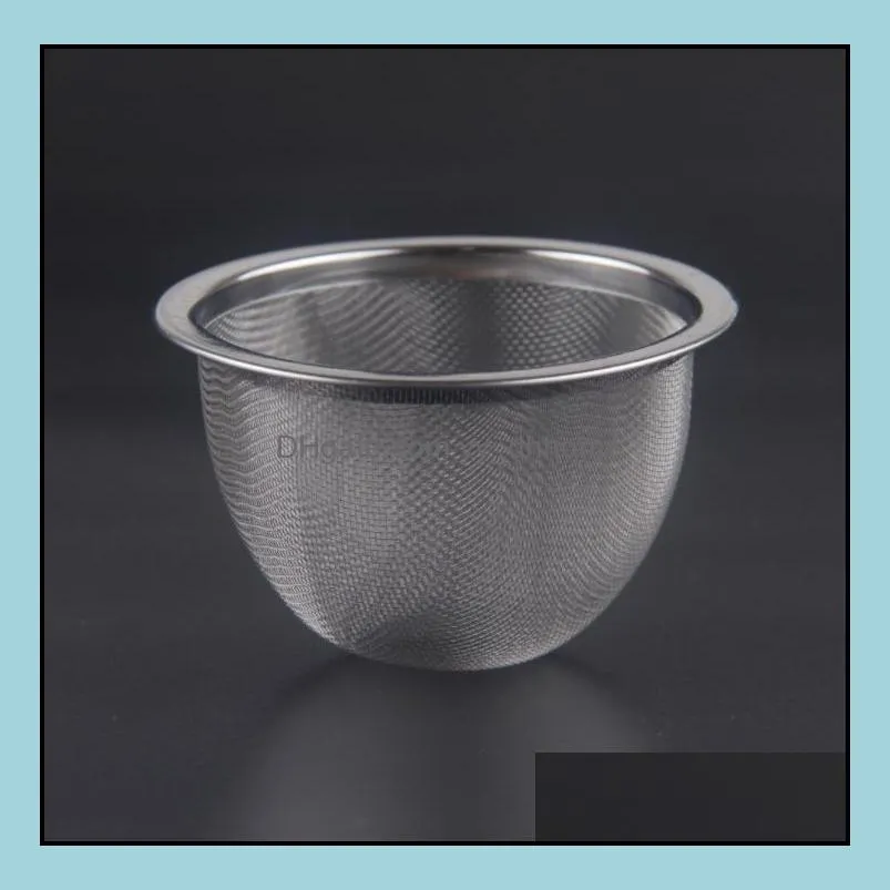 7.2cm diamter stainless steel metal mesh tea infuser reusable tea strainer filter for teapot kitchen tools sn4456