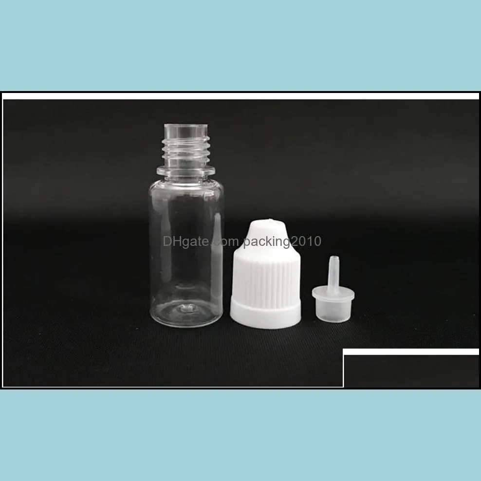 PET Needle Bottle 5ml Plastic Dropper Bottle Clear 5 Ml E Liquid Bottle for E-juice Cheap 13 colors