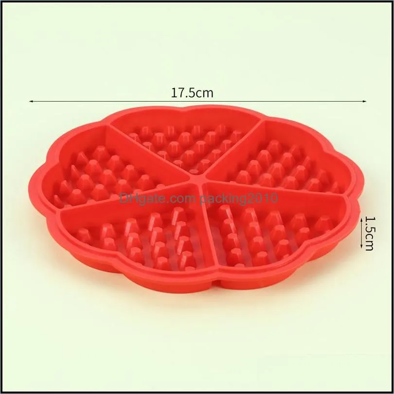 baking moulds waffle cake silicone mold non-stick square heart muffin lattice biscuit maker tool bakewarebaking