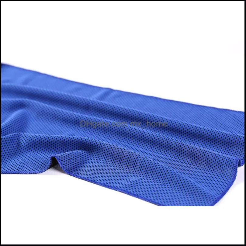 30*90cm Double Layer Ice Cool Towel Running Jogging Gym Chilly Pad Instant Cooling Outdoor Sports Quick Dray Soft Breathable Cooling