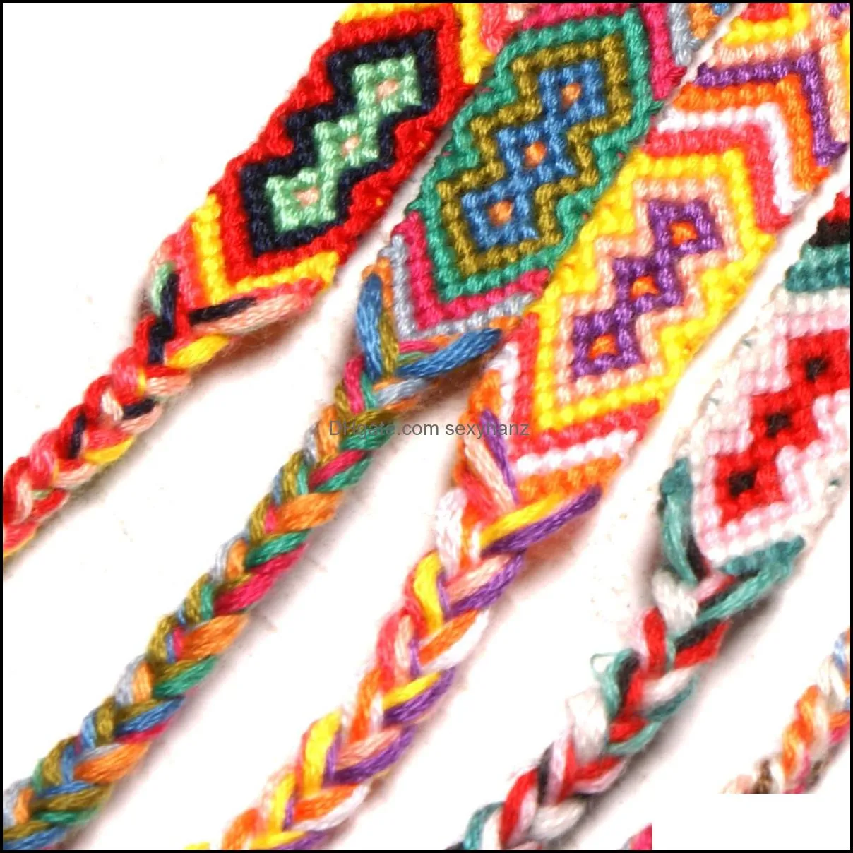 woven bracelet nepalese national wind hand braided rainbow friendship bracelet