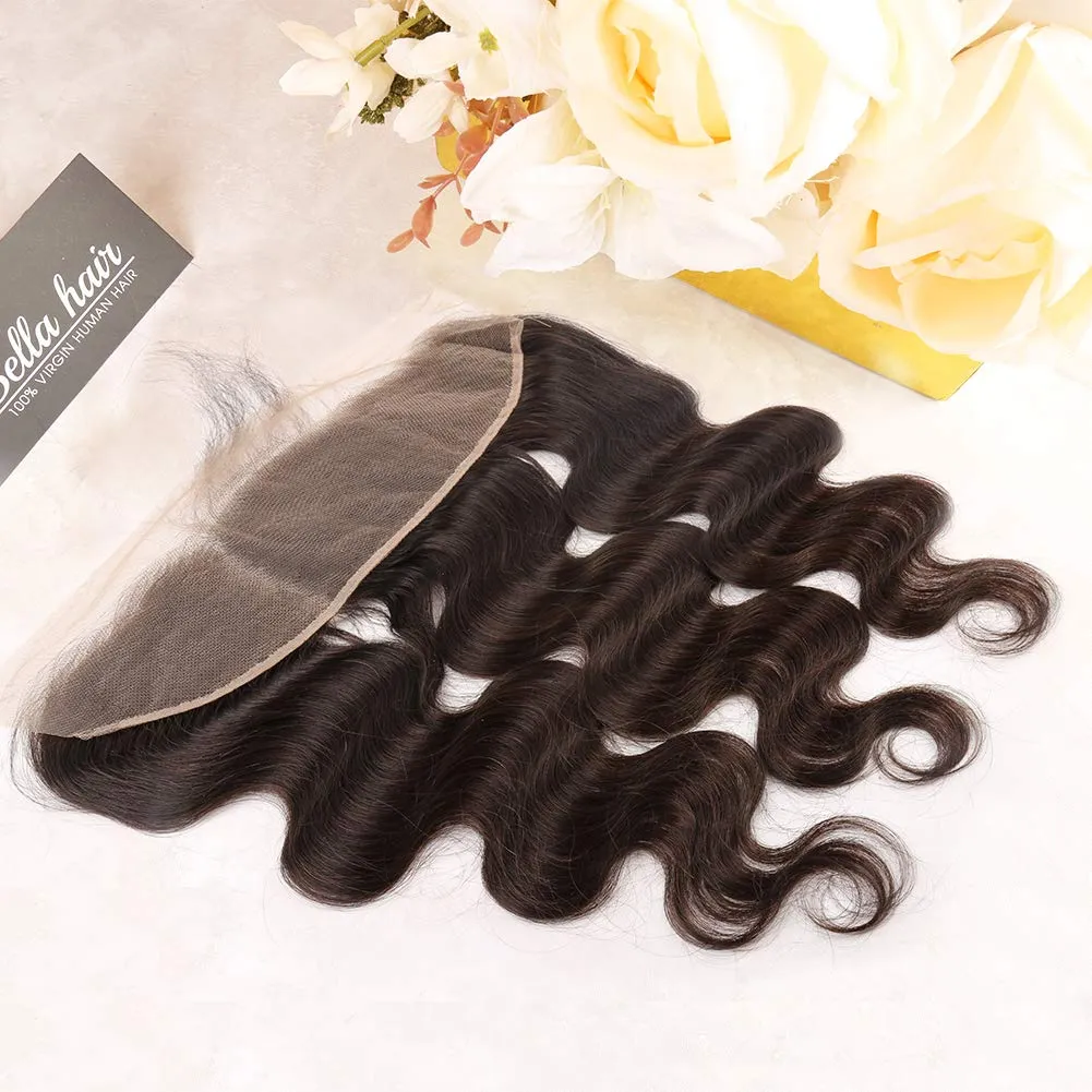 Uitverkoop Body Golf Oor tot oor Kant Frontaal haar Indian Human Hair Extensions Handgebonden 150% 13x4 Kant Frontale Sluiting Voorgetrokken babyhaar Prachtig Bella-haar Trending