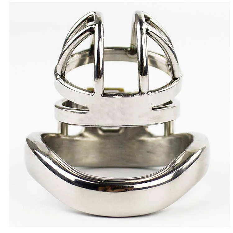 NXY Chastity Device Prisoner Bird Men's Short Stainless Steel Lock Arc Snap Ring Cb6000s Alternative Toy A273 0416