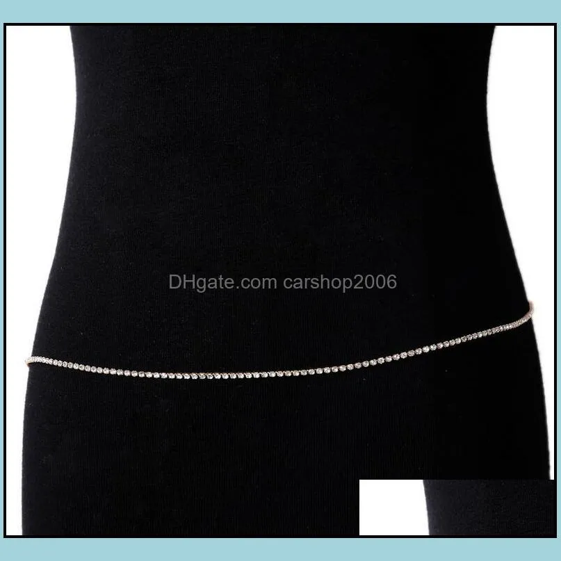 Silver Gold Sequins Belly Waist Chains for Women Sexy Bikini Beach Vintage Paillette Charm Body Chain Jewelry