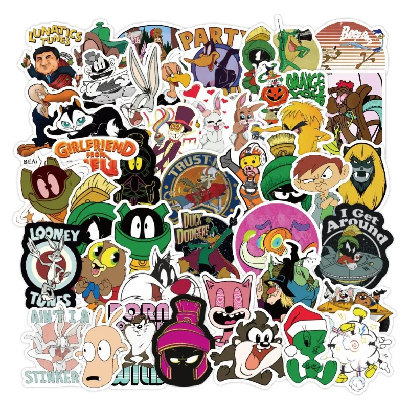 50 Pack Cute Waterproof Cartoon Stickers for Laptops, Skateboards ...