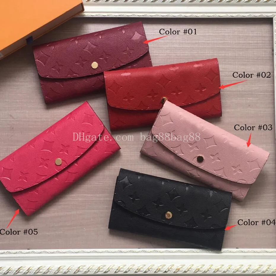 M62369 designer clássico VICTORlNE carteira feminina com botão hasp carteiras longas Empreinte moda de luxo mini bolsa porta-moedas porta-cartões zippy número de série