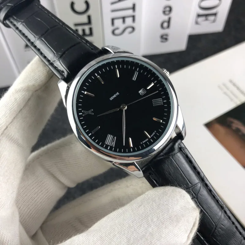 Mens Dress Best Mens Watches Leather Band Elegant Top Brand