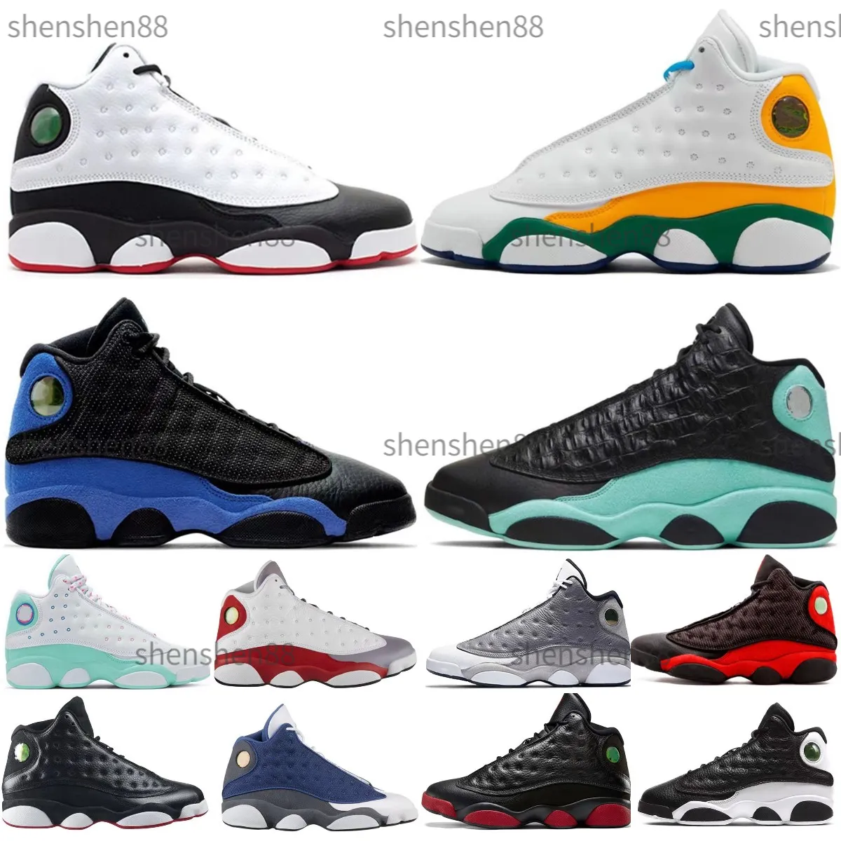 High quality 13 basketball sneakers shoes Jumpman 13s Mens Bred GymGrey womens sneakers