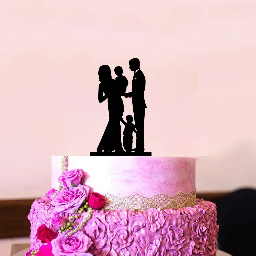 Family Style Cake Topper Wedding Party Family Party Anniversary Bridal Shower Decorations Kids Gift cake decor Rustic Wedding (11)