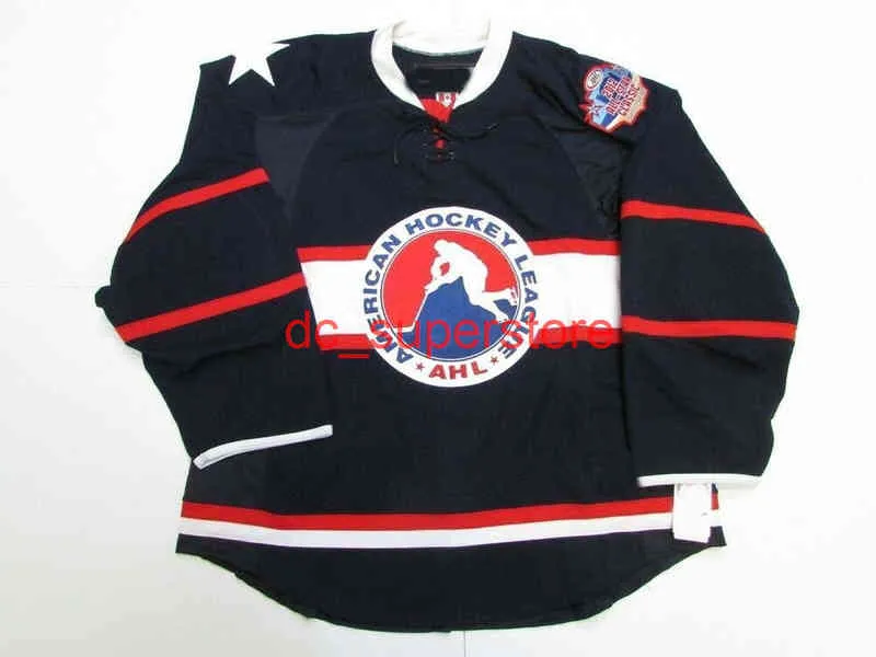 نادر مخيط مخصص 2012 AHL كل ستار لعبة الأطلسي سيتي هوكي جيرسي إضافة أي اسم رقم الرجال الشباب النساء XS-5XL