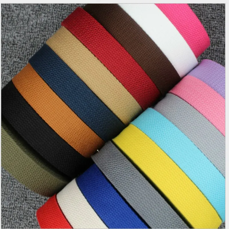 5 Meter 25mm 32mm 38mm Black Red Yellow Gray Blue Webbing Case Bag DIY Shoulder Strap Accessories 220719