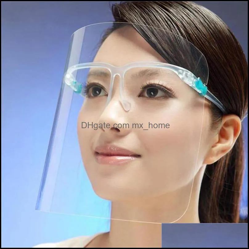 Thick Face Shield with Transparent Face and Elastic Loop Cover Full Face Anti-Dust Anti-Spitting Designer Masks