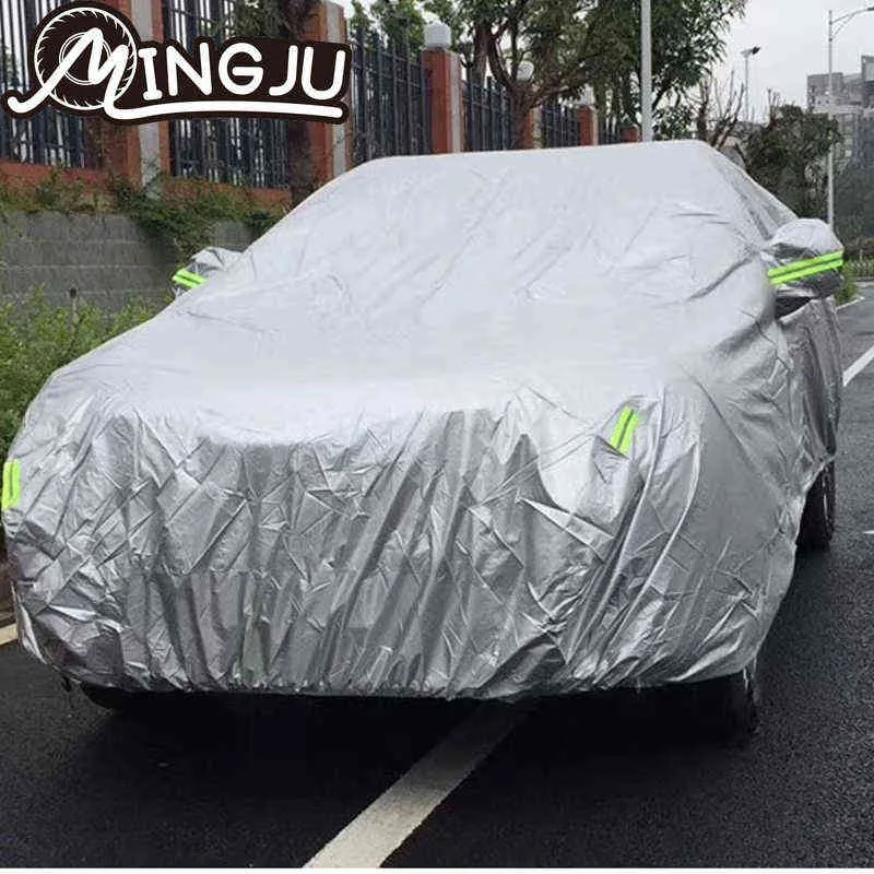 thumbnail image 2 of Mazda Cx5 Accessories X AUTOHAUX Outdoor Waterproof Sun Rain Snow Hail Protection With Left Side Door Zipper 210D-PU For Hyundai Venue Car Cover 2 of 11