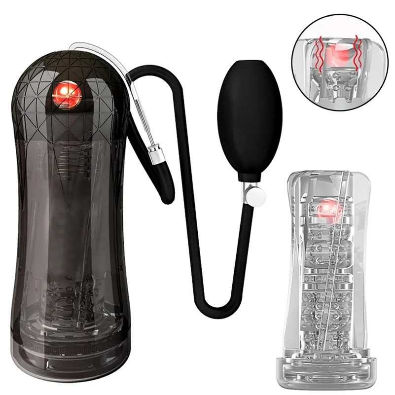 Masturbatoren 3 in 1 Pumpe 3D Real Pussy Vibratoren für Männer Exerc 220823_voghion.com