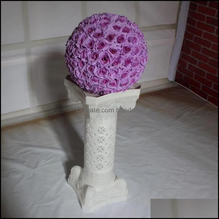 Kissing Balls 6~24 Inch(15~60CM) Wedding Silk Pomander Flower Ball Artificial Encryption Styles for Party Home Decoration