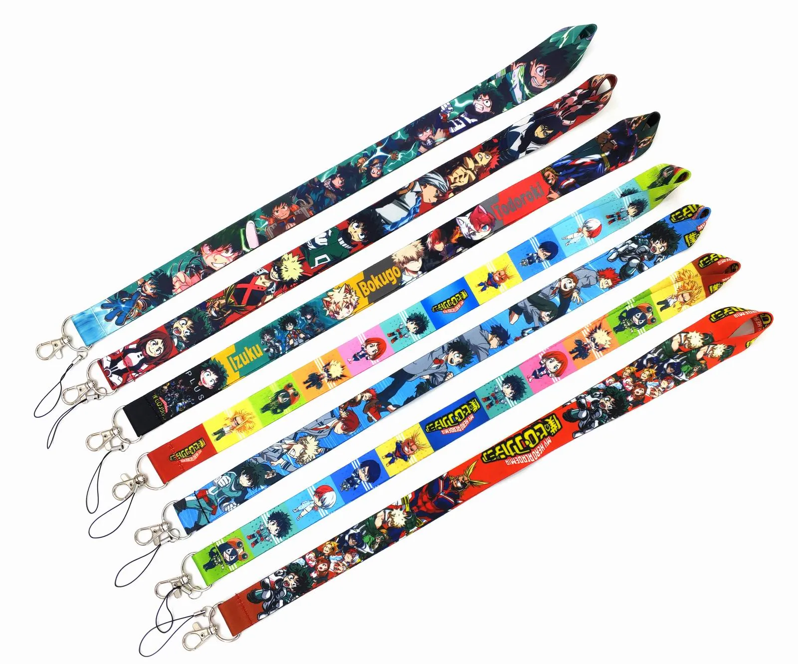 Classic Anime My Hero Academia Neck Strap Lanyards for Key ID Card Gym Cell Phone Straps USB Badge Holder Rope Cute Key Chain Gift