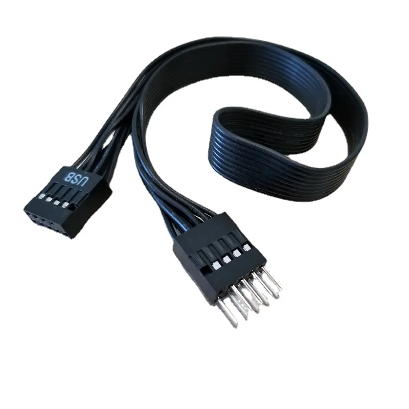 마더 보드 메인 보드 9pin USB 2.0 남성 여성 확장 듀퐁 데이터 케이블 코드 와이어 라인 30cm PC DIY