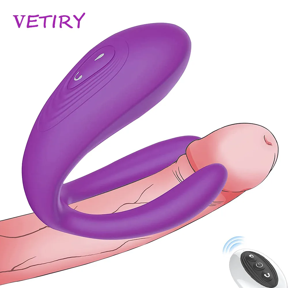 Couple Vibrator Triple Vagina Stimulator With Wireless Remote Control sexy Toy for Women Penis Clitoris Massage Female Climax