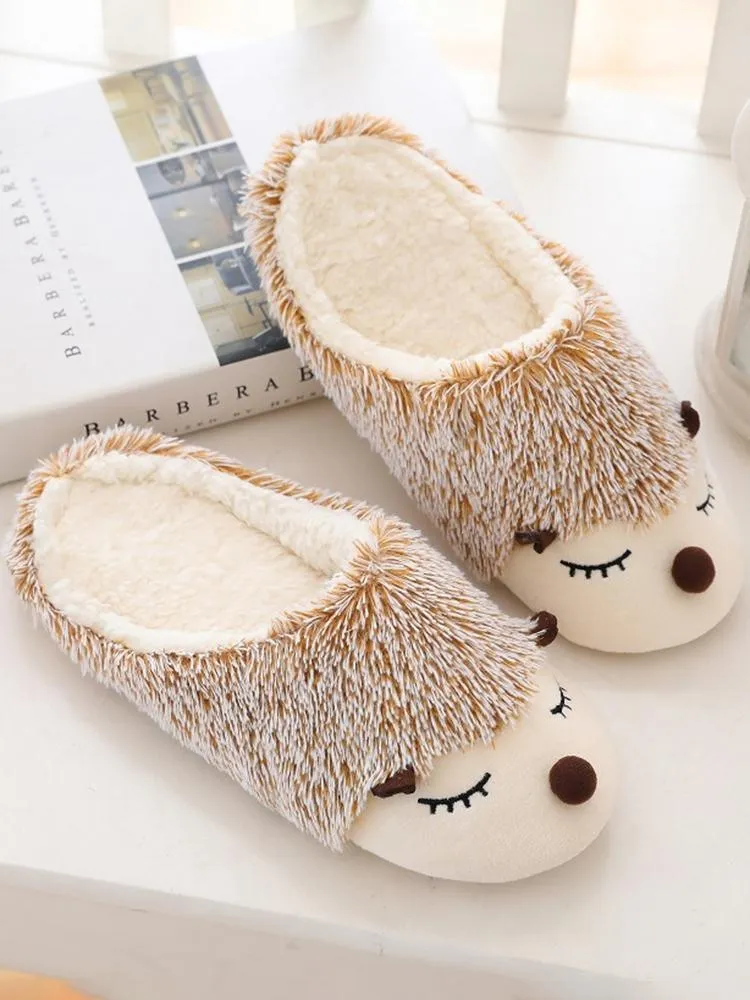 Color Plush Slippers Women Home Floor Cotton Slippers Warm Autumn Winter Ladies Slippers for Home Casual Indoor Shoes VT1304 (2)
