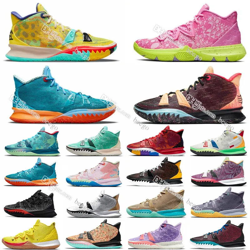 new Kyrie 7 Kyries Basketball Shoes Collection Special FX Pre-Heat VIII mens Men Gold Daybreak Beach Vibes Sisterhood Icons of Sport Citron Pulse Tennis Sneakers for