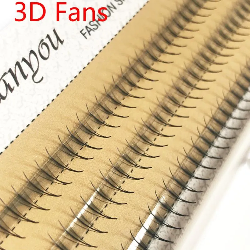 Cílios falsos cílios 3d/5d cílios de ventilador híbrido Extensão de cílios pré-fabricados com efeito de olho de olhehhhht de 8 a 14 mm